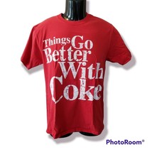 Coca-Cola Things Go Better With Coke Tshirt Red sz M - $19.79