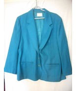 Vintage Pendleton Womens Size 16 Teal Green wool lined Blazer Jacket - $599.32 MXN