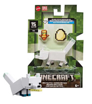 Minecraft Arctic Fox 3.25&quot; Figure with Totem of Undying &amp; Egg Mint on Card - £16.30 GBP