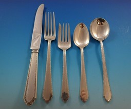 William &amp; Mary by Lunt Sterling Silver Flatware Set For 8 Service 50 Pieces - £2,332.39 GBP