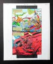 Original JLA color guide art page 32:Aquaman,Green Lantern,Martian Manhunter,DCU - £40.02 GBP