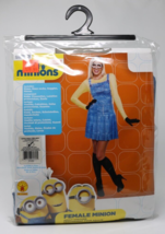 Adult FEMALE MINION Costume Extra Small 0-2  DRESS GOGGLES KNEE SOCKS GL... - £22.06 GBP