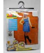 Adult FEMALE MINION Costume Extra Small 0-2  DRESS GOGGLES KNEE SOCKS GL... - £21.57 GBP