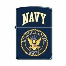 Zippo Lighter - Navy Logo Navy Matte - 853267 - £26.58 GBP