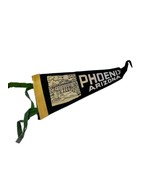 Vintage Felt Pennant Phoenix Arizona Souvenir 11.5&quot; X 5&quot; Flag Capitol Bu... - $14.85