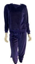 Honey  Dew Blue Velour Lounge Set Long Sleeve Top &amp; Pants Size S - $18.99