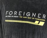 THE VERY BEST of FOREIGNER 2009 T Shirt No End In Sight Band Tee Rare Vi... - £14.84 GBP