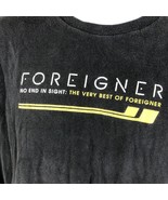 THE VERY BEST of FOREIGNER 2009 T Shirt No End In Sight Band Tee Rare Vi... - $25.97 CAD