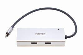 Unitek Y-9109 USB3.0 Type-C 4 Port USB-C To USB-C Usb 3.0 Hub With Adapter - £12.57 GBP