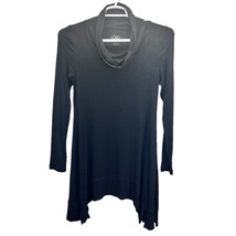 Logo by Lori Goldstein Tunic Top Size S Cowl Neck High Low Stretch Long Sleeve - £19.81 GBP