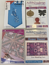 Lot of 4 Anita Goodesign Cutwork, Lace Embroidery Designs-CDs - €17,84 EUR