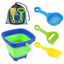 Beach Toys Set Collapsible Bucket 3 Shovels Mesh Bag Foldable Pail Toddler - $246.48 MXN Beach Toys Set Collapsible Bucket 3 Shovels Mesh Bag Foldable Pail Toddler - $246.48 MXN