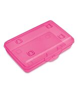 Sterilite Flat Top Pencil Box Pink Tint Plastic Storage Case - €7,88 EUR