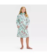 Squishmallows Characters Girl&#39;s Mint Green Minky Fleece Print Hooded Bat... - $644.35 MXN