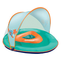 SwimSchool PoolFloat w/Adjustable Seat &amp; Sun Shade Canopy(Open Box) - £23.48 GBP