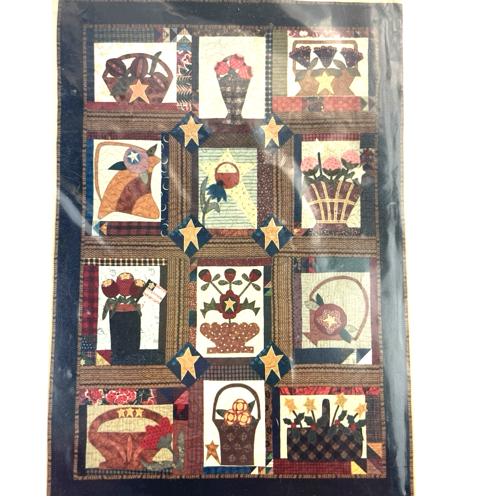 Joined At The Hip Quilt of Month PATTERN Baskets and Blooms Block 613 Applique Item image 2