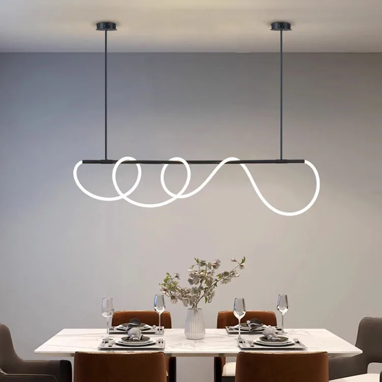 Modern Entangle Hose LED Pendant Lamp Dining Living Room Golden Ceiling - $145.22+