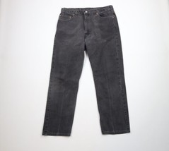 Vtg Y2K 2001 Levis 505 Mens 36x30 Faded Regular Fit Straight Leg Jeans Black USA - $74.20