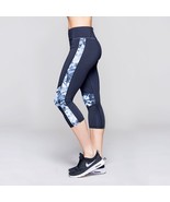 NWT Womens New Crop Palm Alala Leggings Black Gray White L Run Yoga Pila... - £110.79 GBP