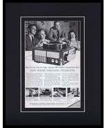 1962 Kodak Carousel Projector Framed 11x14 ORIGINAL Vintage Advertisement - £35.12 GBP