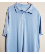 SUNICE MEN&#39;S BLUE POLO SHORT SLEEVE PULL OVER GOLF WEAR SIZE XXL COLLAR ... - $23.25 CAD