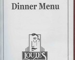 Louie&#39;s Dinner Menu Cosby Highway Newport Tennessee 1990&#39;s - £13.99 GBP