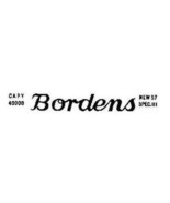 American Flyer BORDENS CANISTER WATER SLIDE DECAL S Gauge Flat Car Trains - £7.87 GBP