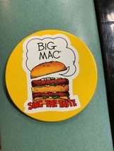 Vintage 1981 McDonalds Employee only advertising pin Big Mac sing the taste - £23.97 GBP