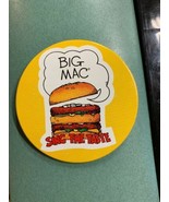 Vintage 1981 McDonalds Employee only advertising pin Big Mac sing the taste - €25,92 EUR