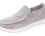 FASHION ~ Size 12 ~ Gray &amp; White ~ Slip-On ~ Low Top ~ Casual ~ Fabric S... - $32.73