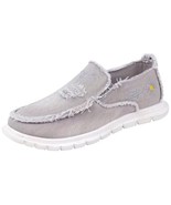 FASHION ~ Size 12 ~ Gray &amp; White ~ Slip-On ~ Low Top ~ Casual ~ Fabric S... - $630.12 MXN