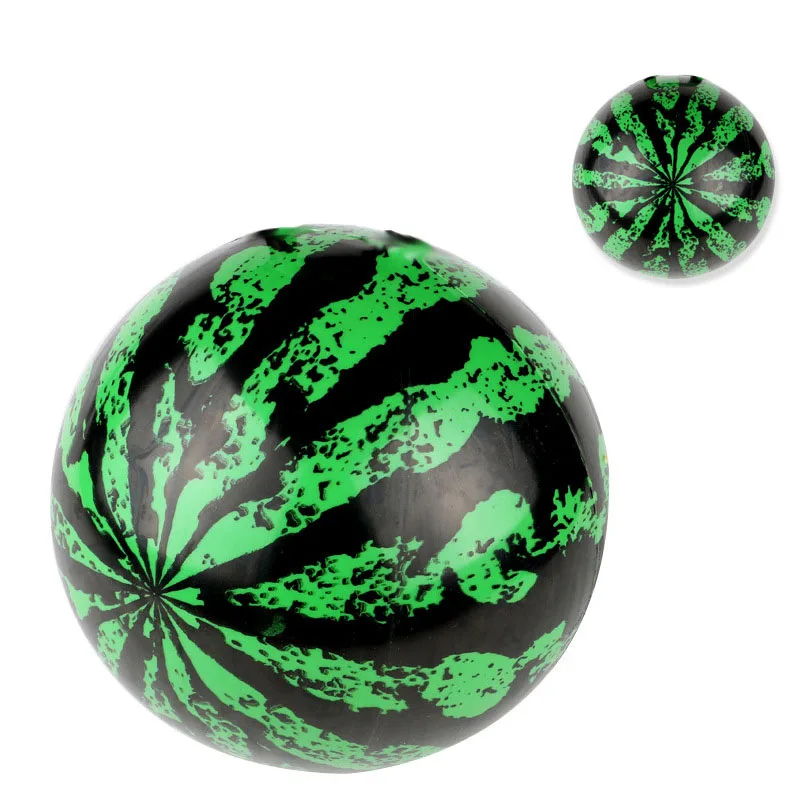 1PC Funny Inflatable Toys Fashion Simulation 9 inch Watermelon Model Rubber Ball - £7.97 GBP