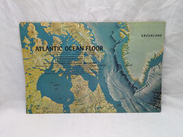 Atlantic Ocean Floor National Geographic Magazine Map Insert - €13,71 EUR