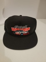 Vintage Darrell Waltrip #17 Nascar Black Trucker Hat Made in USA Racing Snapback - £15.29 GBP