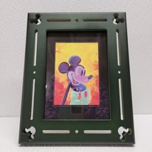 Disney Mickey Mouse Ears Green Wood Photo Picture Frame - Holds  5&quot; x 7&quot;... - £15.78 GBP