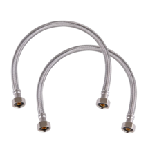 20-Inch Stainless Steel Faucet Connector 1/2-Inch FIPX 1/2-Inch FIP, Faucet Supp - £16.19 GBP