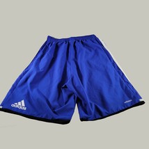 Adidas Boys Shorts Youth XS Blue Polyester Drawstring No Pockets - £8.62 GBP