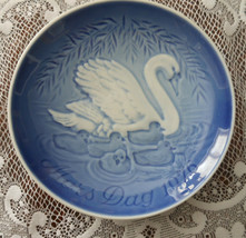 Mothers Day 1976 Copenhagen Porcelain B&amp;G Mors Dag Blue/White Collector Plate - £6.32 GBP