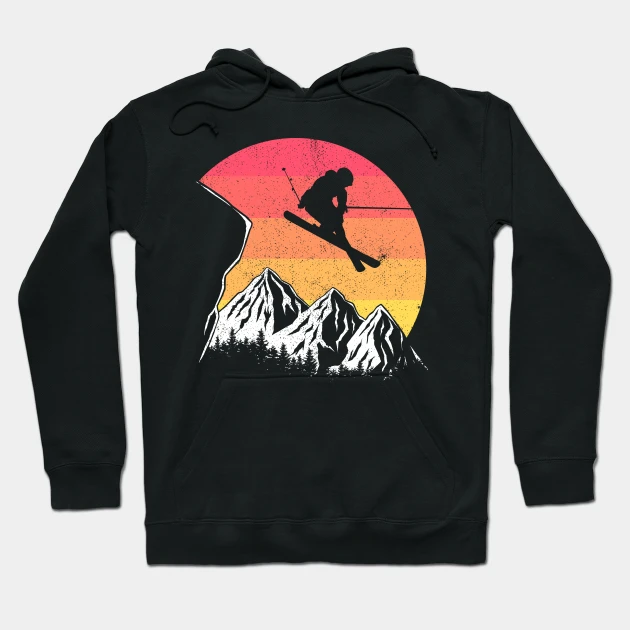 Vintage Alpine Skiing Hoodie - $681.00 MXN