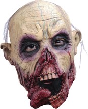 Zombie Tongue JR Mask Adult Gray Hair Bloody Dark Circle Latex Halloween... - $67.99