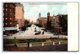 Pennsylvania Avenue Street View from Treasury Washington DC 1907 DB Post... - £1.44 GBP