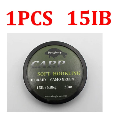 20m Carp Fishing Line Soft Hook Link Carp Hooklink Uncoated id Line for Hair Rig - $25.21