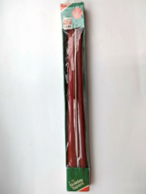 Red Holiday Tapers Candle unscented 2 - 15&quot; Candlestick Santas favorites VTG new - £10.54 GBP