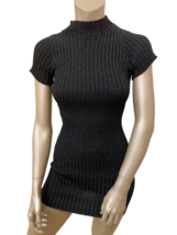 FOR LOVE &amp; LEMONS Womens Mini Dress Glitter Solid Black Size S - £72.34 GBP