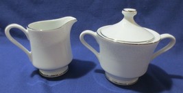 Westminster Fine China &quot;Lovelace&quot; Creamer &amp; Lidded Sugar Bowl unused - £27.91 GBP