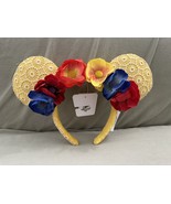 Disney Parks Authentic Yellow Lace Flower Minnie Mouse Ears Headband NEW - £39.14 GBP
