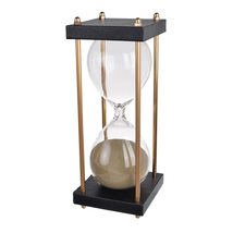A&amp;B Home 75982-BLGD-DS Sand Black/Gold/Brown Hourglass - £34.81 GBP