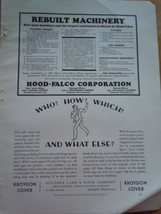 Vintage Hood Falco Corporation Print Magazine Advertisement 1930 - £10.34 GBP