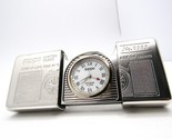 Zippo Time Tank Pocket Clock Watch running 1995 Rare - £90.34 GBP