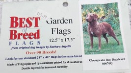 NEW!! Chesapeake Bay Retriever Garden Flag - $10.88